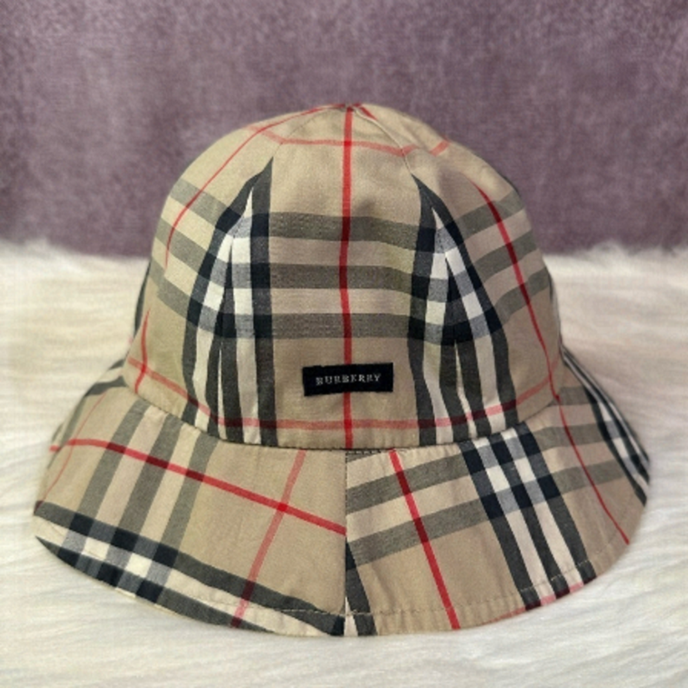 BURBERRY kids reversible classic plaid hat
